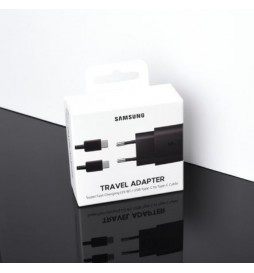 ORIGINAL CHARGEUR SECTEUR COMPLET SAMSUNG FAST CHARGER EP-TA800XBEGWW USB TYP C 3A 25W BLISTER