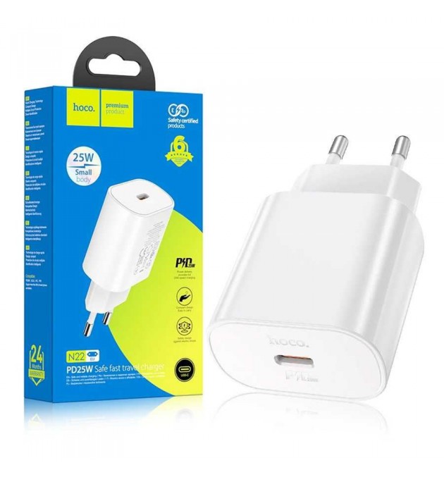 25W Chargeur Secteur Prise de Courant Adaptateur Charge Rapide +