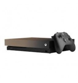 CONSOLE MICROSOFT XBOX ONE X 1 TO AVEC MANETTE EDTITION GOLD RUSH