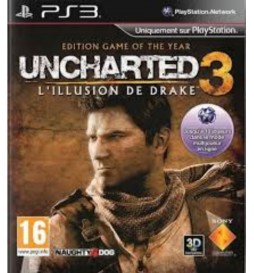 JEU PS3 UNCHARTED 3 L'ILLUSION DE DRAKE EDITION GAME OF THE YEAR (PASS ONLINE)