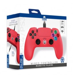 MANETTE FILAIRE 3 M FREAKS AND GEEKS COMPATIBLE PS4/PC ROUGE