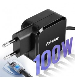 CHARGEUR SECTEUR TYPE-C FAIRPLAY POUR NOTEBOOK/ LAPTOP 100 W