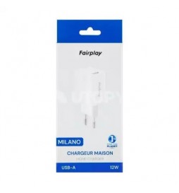 CHARGEUR SECTEUR USB A FAIRPLAY 12W BLANC