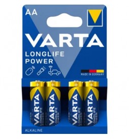 PILE ALCALINE VARTA R6 (AA) LONGLIFE POWER 4 PIÈCES