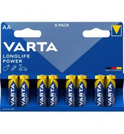 PILE ALCALINE VARTA R6 (AA) LONGLIFE POWER 8 PIÈCES