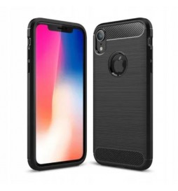 COQUE FORCELL CARBON APPLE IPHONE XR NOIR