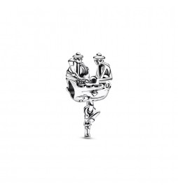 CHARM PANDORA DISNEY FÉE CLOCHETTE & BATEAU PIRATE DU CAPITAINE CROCHET