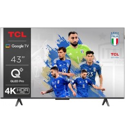 TELEVISION TCL 43C655 43" QLED ULTRAHD 4K DOLBY VISION GOOGLE TV [CLASSE ÉNERGÉTIQUE A]