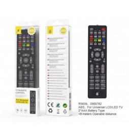 TÉLÉCOMMANDE UNIVERSELLE POUR TV LCD/LED R5639  CONTRÔLE 8M NOIR