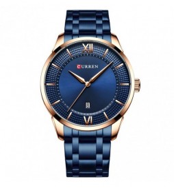 MONTRE CURREN 8356 BLEU CADRAN OR ET BLEU