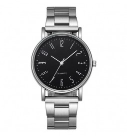 MONTRE MONDIYA BRACELET GRIS CADRAN NOIR