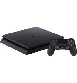 CONSOLE SONY PS4 CUH-2116A SLIM NOIR 1 TO + 1 MANETTE ROUGE