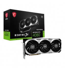 CARTE GRAPHIQUE MSI NVIDIA GEFORCE RTX 4080 VENTUS 3X PLUS 16GO LHR