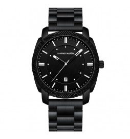 MONTRE BRACELET ACIER NOIR HANNAH MARTIN