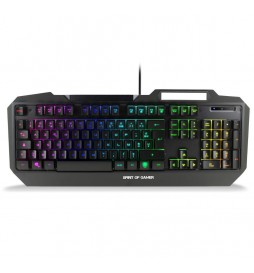 CLAVIER CHÂSSIS MÉTALIQUE ET RGB LED BACKLIGHT SPIRIT OF GAMER ELITE-K40 