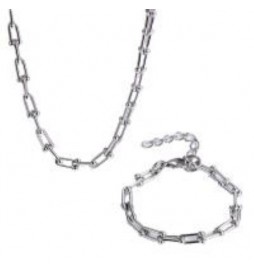 BRACELET ACIER MAILLE AGRAPHES