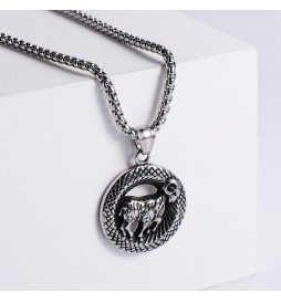  PENDENTIF SIGNE ASTROLOGIQUE BELIER ROND 35X30MM