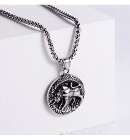  PENDENTIF SIGNE ASTROLOGIQUE TAUREAU ROND 35X30MM