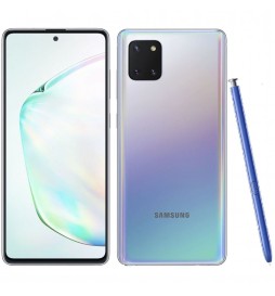 TELEPHONE PORTABLE SAMSUNG NOTE 10 LITE  SILVER AURA GLOW