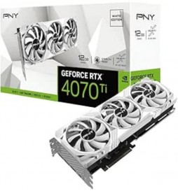 CARTE GRAPHIQUE PNY GEFORCE RTX 4070 TI VERTO TRIPLE FAN 12 GO WHITE EDITION