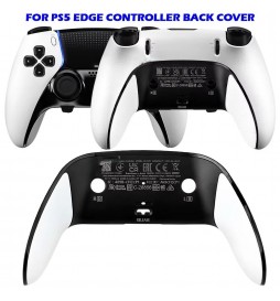 COQUE DE REMPLACEMENT ARRIÈRE POUR MANETTE SONY PS5 SANS FIL DUALSENSE EDGE BLANC ET NOIR