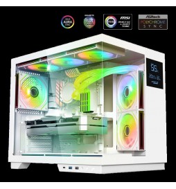 BOITIER ATX-MATX VIDE GAMING LED ARGB ADRESSABLE SPIRIT OF GAMER VIPER CRX ARTIC