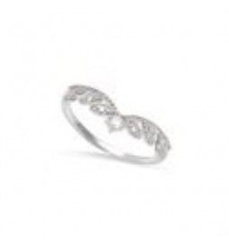 T58 BAGUE ARGENT RHODIE DIADEME OXYDES BLANCS