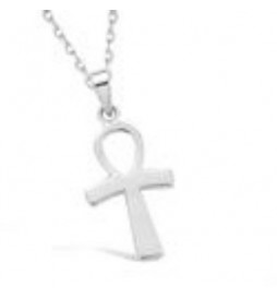 PENDENTIF ARGENT RHODIE CROIX EGYPTIENNE