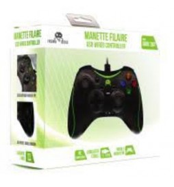MANETTE FILAIRE FREAKS AND GEEKS POUR XBOX 360 NOIRE