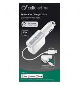 CHARGEUR ALLUME CIGARE 12V IPHONE CELLULARLINE BLANC