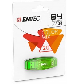 CLÉ USB EMTEC 2.0 C410 64 GO VERTE